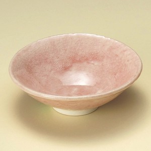 彩りピンク4.0平鉢　13.2×12.8×4.5cm