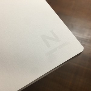 ノンブルノート「N」（#WW白）Nombre Notebook N