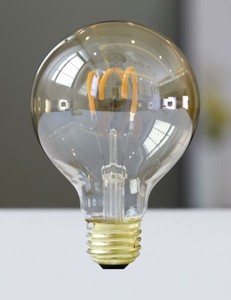 LED電球 G80 ｽﾊﾟｲﾗﾙA E26 3.8W