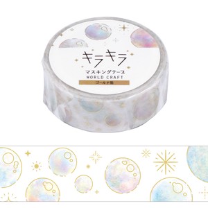 WORLD CRAFT Washi Tape Gift Bubble Kira-Kira Masking Tape Stationery M