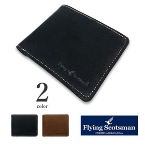 セール品 Flying Scotsman（フライングスコッツマン）レザー ステッチデザイン 2つ折り財布（fs-101）
