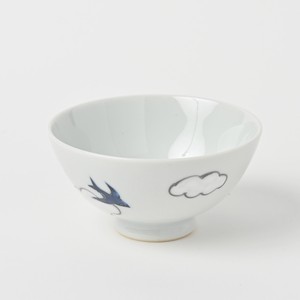 Rice Bowl Arita ware Swallow Made in Japan