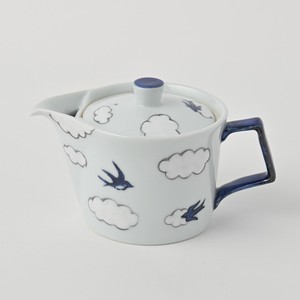 Teapot Arita ware Swallow Made in Japan
