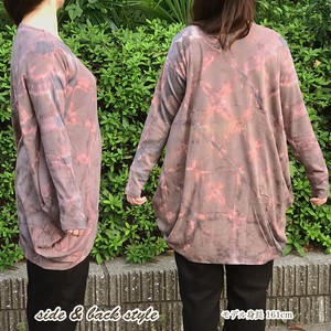 Tunic Long Sleeves Cotton Cut-and-sew