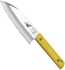 【国内のみ】SABI KNIFE-4出刃シャチ両刃 黄色　11473