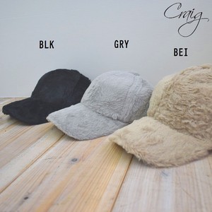 Snapback Cap Faux Fur