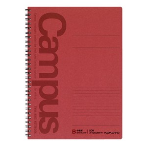 Notebook Red Campus Twin Ring Note KOKUYO 6mm Ruled Line