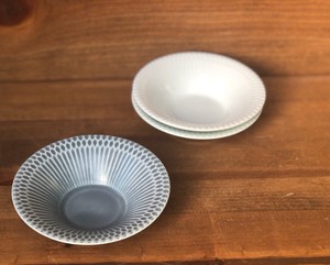 Side Dish Bowl Gray Blue Pottery M