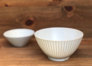Mino ware Donburi Bowl Donburi White Pottery M Made in Japan