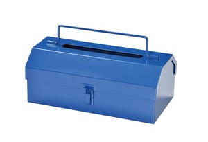 【ティッシュ】ティッシュケース (ツールボックス) ブルー SI-3270-BL-280