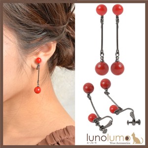 Clip-On Earrings Earrings Red Long Ladies'