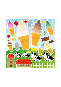 ☆P_デコシール 6915 ソフトクリームと牛