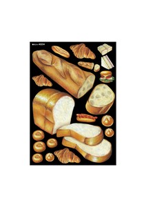 ☆P_デコシールA4 40234 食パン フランスパン チョーク