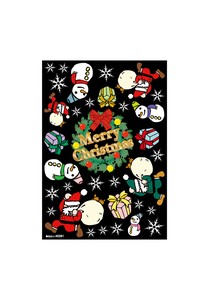 Retail Store Item Wreath Santa Claus Snowman Deco Sticker