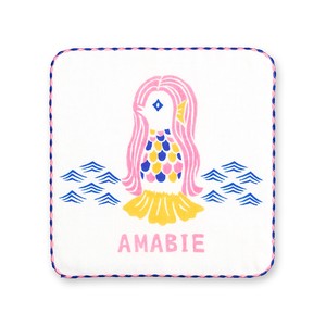 Gauze Handkerchief Amabie M Made in Japan