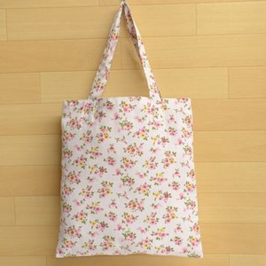 Reusable Grocery Bag Floral Pattern Pocket
