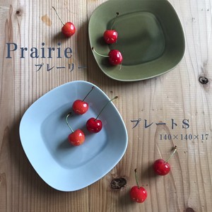 ≪メーカー取寄≫[美濃焼 食器 陶器]Prairie プレートS[日本製]