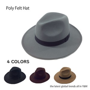 Felt Hat Ladies' 3-colors Autumn/Winter