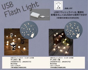 【クリスマス特集】 USBフラッシュライト　ミニボール　 ★CHRISTMAS