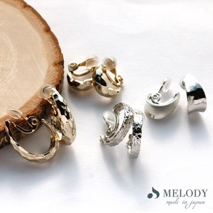 Clip-On Earrings Gold Post Earrings Nickel-Free Jewelry Made in Japan