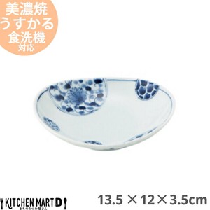 花伊万里 うすかる 13.5×12cm 40 楕円深皿 美濃焼 国産 日本製