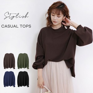 Sweater/Knitwear Pullover Knitted Puff Sleeve