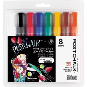 Marker/Highlighter ZIG 8-colors