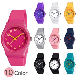 Analog Watch Colorful Silicon Ladies' Simple