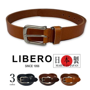 Belt Leather Genuine Leather 3-colors Made in Japan