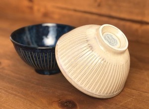 Rice Bowl White Pottery M Made in Japan