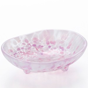 アデリア 津軽びいどろ 豆鉢 ピンク 径100×高さ30mm さくらさくら 桜 さくら 日本製 化粧箱入 F79441