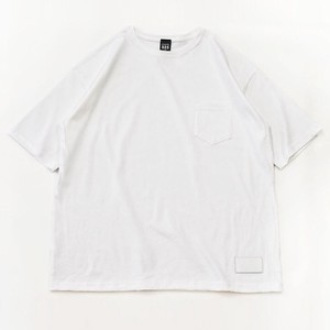 【325】 ポケット付きTシャツ (White)リラックス オーバーサイズ カジュアル メンズ レディース ホワイト