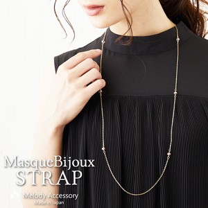 Pearls/Moon Stone Gold Chain Necklace Bijoux Jewelry Made in Japan