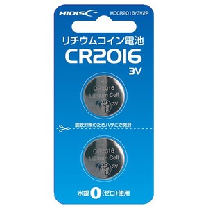 リチウムコイン電池CR2016　2P