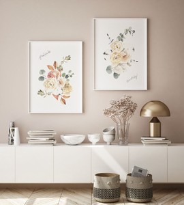 アートポスター【クラシックローズ】福袋【2種セット】北欧　アンティーク　ボタニカル　植物　バラ