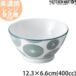 翠花 12.3×6.6cm ご飯茶碗 約400cc 日本製 美濃焼 陶器 光洋陶器