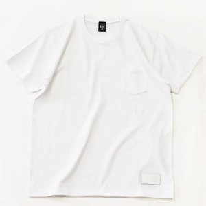 【325】ジャストフィット（White）ポケット付きTシャツ シルエット メンズ レディース ホワイト