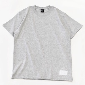 【325】スタンダード（Gray）Tシャツ 無地 カジュアル レザータグ メンズ レディース グレー
