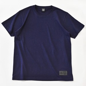 T-shirt Navy Plain Color T-Shirt Casual Ladies' Men's Tags