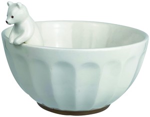 WHITE ZOO フィギュア付き茶碗/「シロクマ」