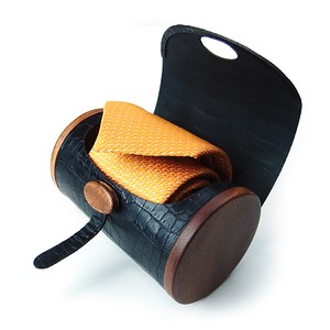 [LIFE] Wood & Leather Case for Neck Tie ネクタイケース