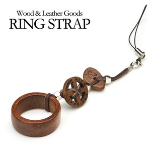[LIFE] Wood & Leather RING STRAP 03 リングストラップ