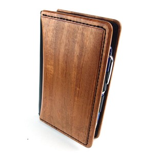 [LIFE] Wood & Leather system Book Bible A　システム手帳