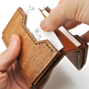 [LIFE] Wood & Leather Card Case 05　名刺入れ