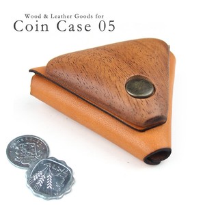 [LIFE] Wood & Leather Coin Case 05 コインケース