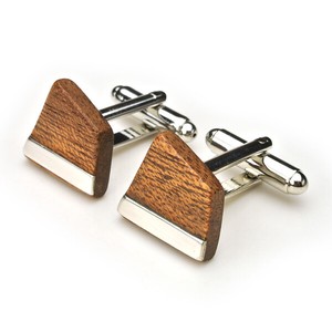 [LIFE] Wooden & Silver Cuffs H 木製カフス