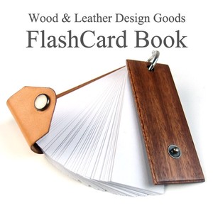 [LIFE] Wood & Leather Flash Card Book 単語帳