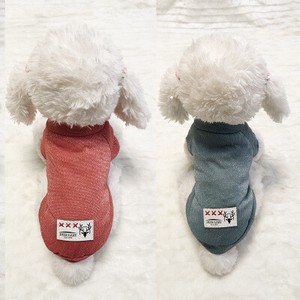 新しいペット服卸売ペット用品3色ベースシャツ子犬服