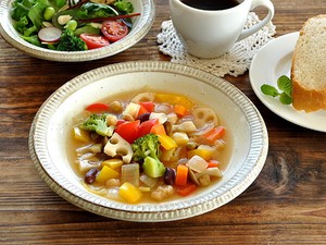 渕錆粉引スープ皿21.3cm【大皿 日本製 美濃焼 和食器】