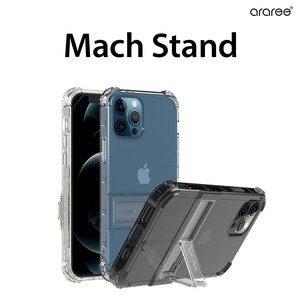 [iPhone 12 mini / iPhone 12 / iPhone 12 Pro ] araree Mach Stand クリアケース